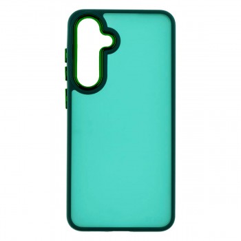 Чехол ArmorStandart Frame для Samsung S24 FE, тёмно-зелёный