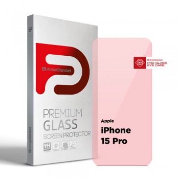 Захисне скло ArmorStandart Pro Eye Care для Apple iPhone 15 Pro, 6.1 Захисне скло ArmorStandart Pro Eye Care для Apple iPhone 15 Pro, 6.1