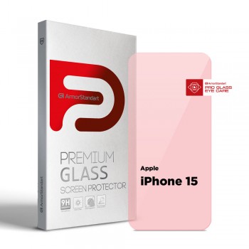 Захисне скло ArmorStandart Pro Eye Care для Apple iPhone 15, 6.1 Захисне скло ArmorStandart Pro Eye Care для Apple iPhone 15, 6.1