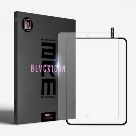 Защитное стекло ArmorStandart Supreme Black Icon для планшета Apple iPad 10.2 2021/2020/2019, 10.2