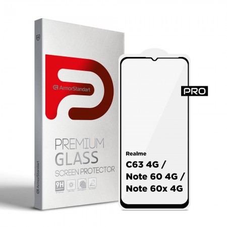 Захисне скло ArmorStandart Pro для Realme C63 4G / Note 60 4G / Note 60x 4G, 6.75