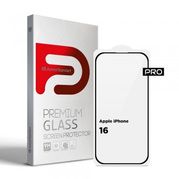 Захисне скло ArmorStandart Pro для Apple iPhone 16 / 15 Захисне скло ArmorStandart Pro для Apple iPhone 16 / 15