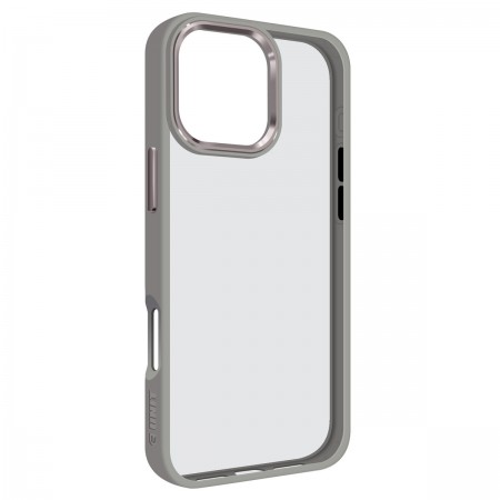 Чехол ArmorStandart UNIT2 для iPhone 16 Pro Max с цветным бампером, Titanium Grey (серый)