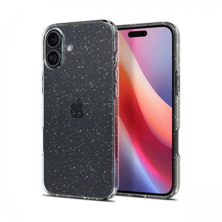 Чехол Spigen Liquid Crystal Glitter для iPhone 16 Crystal Quartz