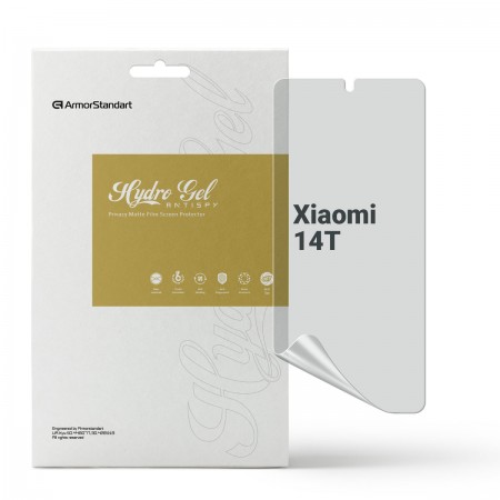Гидрогелевая пленка ArmorStandart антишпион для Xiaomi 14T, диагональ 6.67