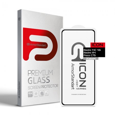 Защитное стекло ArmorStandart Icon для Xiaomi Redmi 14C 4G / Redmi A4 / Poco C75, 6.88