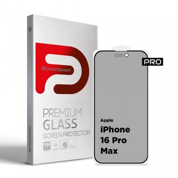 Защитное стекло ArmorStandart Pro Anti-spy Matte для Apple iPhone 16 Pro Max Защитное стекло ArmorStandart Pro Anti-spy Matte для Apple iPhone 16 Pro Max