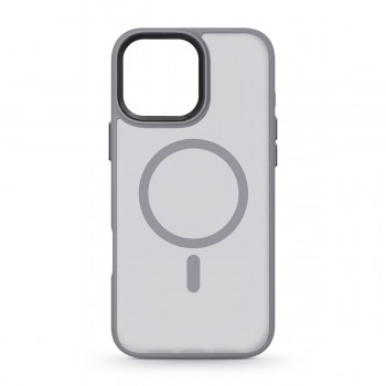 Прозрачный чехол MagSafe ArmorStandart Uniq MagSafe для Apple iPhone 16 Pro Max, Titanium Grey (серый)
