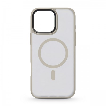 Чехол-накладка ArmorStandart Uniq MagSafe для Apple iPhone 16 Pro Max, титановый золотой