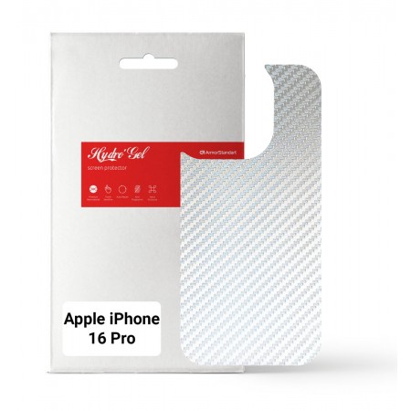 Гідрогелева плівка ArmorStandart для Apple iPhone 16 Pro Carbone Silver, діагональ 6.3