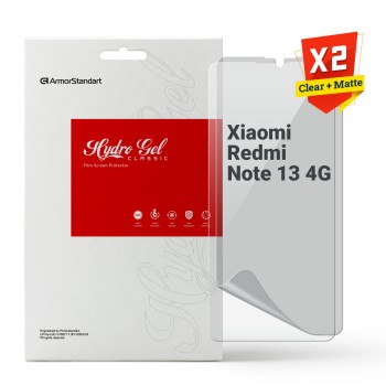 Гідрогелева плівка ArmorStandart матова для Xiaomi Redmi Note 13 4G, діагональ 6.67