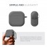 Силіконовий чохол для навушників Apple AirPods 5 / 4 ArmorStandart Hang Case з карабіном, сірий (Advanced Ash)