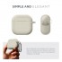 Силіконовий чохол для навушників ArmorStandart Hang Case для Apple AirPods 5 / 4, античний білий