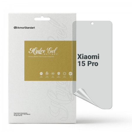 Гидрогелевая пленка ArmorStandart антишпион для Xiaomi 15 Pro, диагональ 6.73