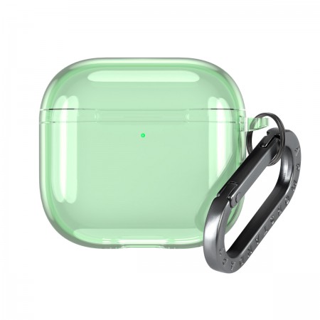 Чохол для навушників ArmorStandart Air для Apple AirPods 5 / 4 з TPU з карабіном, зелений