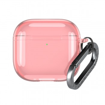 Чохол для навушників Apple Airpods 5 / 4 ArmorStandart Air, TPU, з карабіном, рожевий