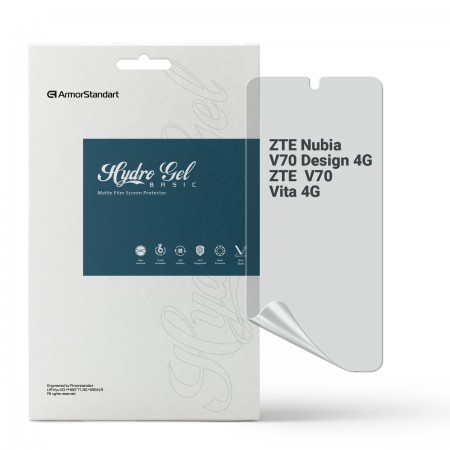 Гидрогелевая пленка ArmorStandart матовая для ZTE Nubia V70 Design 4G / V70 Vita 4G, диагональ 6.7