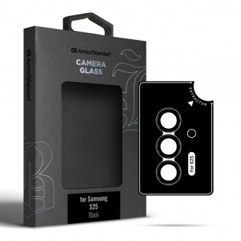 Захисне скло на камеру Samsung S25 ArmorStandart Supreme Black Icon, колір чорний Захисне скло на камеру Samsung S25 ArmorStandart Supreme Black Icon, колір чорний
