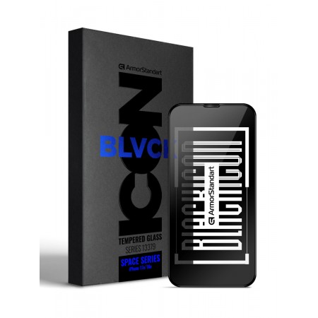 Захисне скло ArmorStandart Space Black Icon для Apple iPhone 17e / 16e з рамкою, 2.5D, 0,33 мм