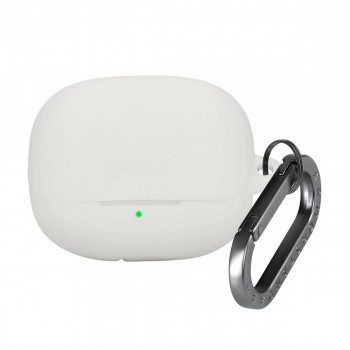 Силіконовий чохол для навушників Xiaomi Buds 5 Pro ArmorStandart Hang Case з карабіном, білий Силіконовий чохол для навушників Xiaomi Buds 5 Pro ArmorStandart Hang Case з карабіном, білий