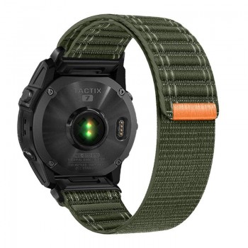 Нейлоновий ремінець ArmorStandart Sprint для Garmin 26 мм, зелений, QuickFit Нейлоновий ремінець ArmorStandart Sprint для Garmin 26 мм, зелений, QuickFit