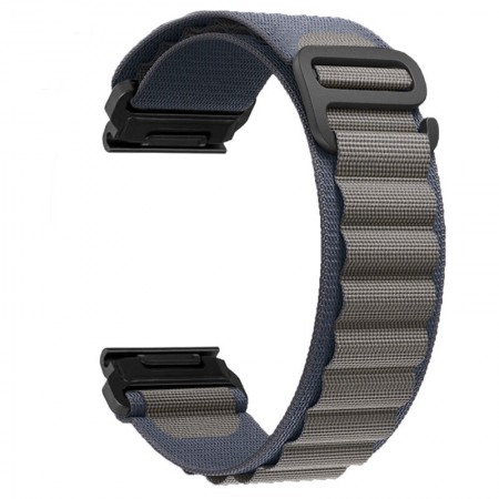 Текстильный ремешок ArmorStandart AlpinaStyle для Garmin 20 мм, синий, полиэстер