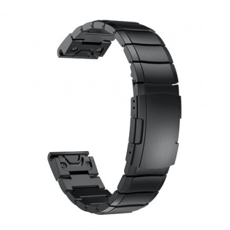 Металлический ремешок ArmorStandart Metal для Garmin 22 мм, нержавеющая сталь, чёрный