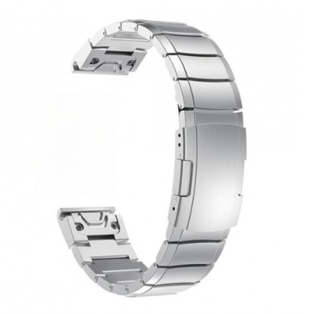 Ремешок ArmorStandart Metal для Garmin 22 мм, серебристый, нержавеющая сталь