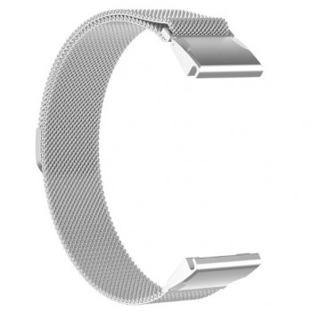 Металевий магнітний ремінець ArmorStandart Milanese Magnetic для Garmin 20 mm, сріблястий
