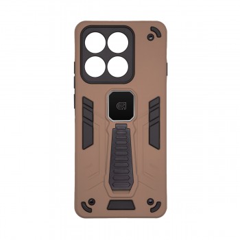 Чохол-накладка ArmorStandart Proover для Motorola Edge 60 Pro 5G з підставкою та магнітною пластиною, коричневий