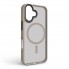 Прозрачный чехол MagSafe ArmorStandart Uniq MagCase для Apple iPhone 17, Titanium Grey (серый)