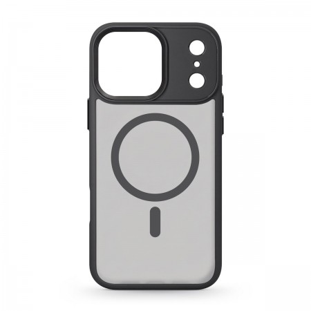 Прозрачный чехол MagSafe ArmorStandart Uniq MagCase для Apple iPhone 17 Pro Max, Black (чёрный)