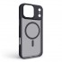 Прозрачный чехол MagSafe ArmorStandart Uniq MagCase для Apple iPhone 17 Pro Max, Black (чёрный)