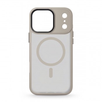 Прозорий чохол MagSafe ArmorStandart Uniq MagCase для Apple iPhone 17 Pro Max, Titanium Grey (сірий)
