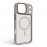 Прозрачный чехол MagSafe ArmorStandart Uniq MagCase для Apple iPhone 17 Pro Max, Titanium Grey (серый)