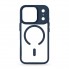 Прозрачный чехол MagSafe ArmorStandart Unit-C MagCase для Apple iPhone 17 Pro, Dark Blue (синий)