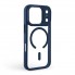 Прозрачный чехол MagSafe ArmorStandart Unit-C MagCase для Apple iPhone 17 Pro, Dark Blue (синий)