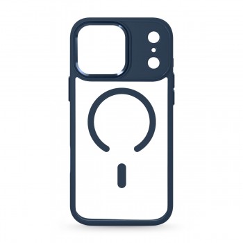 Прозорий чохол MagSafe ArmorStandart Unit-C MagCase для Apple iPhone 17 Pro Max, Dark Blue (синій)