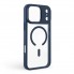 Прозрачный чехол MagSafe ArmorStandart Unit-C MagCase для Apple iPhone 17 Pro Max, Dark Blue (синий)