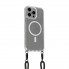Прозрачный чехол с ремешком ArmorStandart Crossbody Air MagSafe Rope для Apple iPhone 15, Clear (прозрачный)