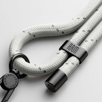 Ремешок для смартфона ArmorStandart Rope Black GlowWhite with Clear holder