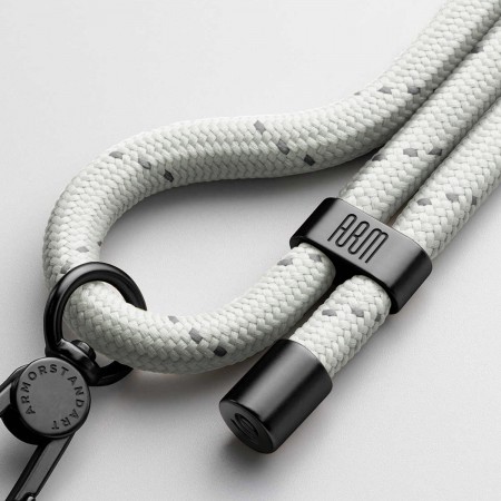 Ремінець для смартфона ArmorStandart Rope Black GlowWhite with Clear holder