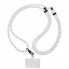 Ремінець для смартфона ArmorStandart Rope Black GlowWhite with Clear holder