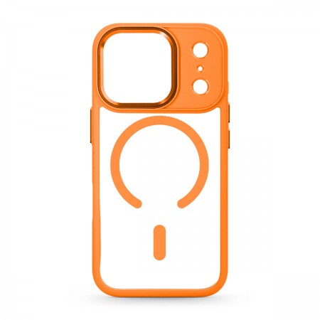 Чехол ArmorStandart Unit-C MagCase для iPhone 17 Pro прозрачный, Orange (оранжевый)