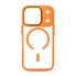 Чехол ArmorStandart Unit-C MagCase для iPhone 17 Pro прозрачный, Orange (оранжевый)
