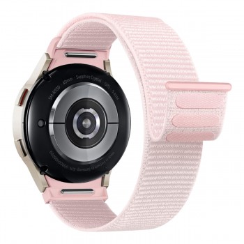 Ремінець нейлоновий ArmorStandart Nylon Band для Samsung Galaxy Watch 7 / FE / 6 / 6 Classic / 5 / 5 Pro / 4 / 4 Classic, 22×230 мм, світло-рожевий Ремінець нейлоновий ArmorStandart Nylon Band для Samsung Galaxy Watch 7 / FE / 6 / 6 Classic / 5 / 5 Pro / 4 / 4 Classic, 22×230 мм, світло-рожевий