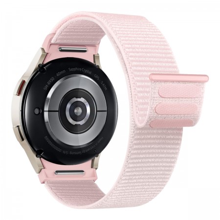 Ремешок нейлоновый ArmorStandart Nylon Band для Samsung Galaxy Watch 7 / FE / 6 / 6 Classic / 5 / 5 Pro / 4 / 4 Classic, 22×230 мм, светло-розовый
