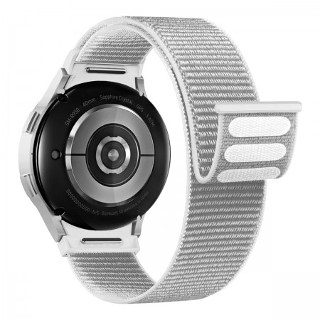 Нейлоновый ремешок ArmorStandart Nylon Band для Samsung Galaxy Watch 7/FE/6/6 Classic/5/5 Pro/4/4 Classic, белый