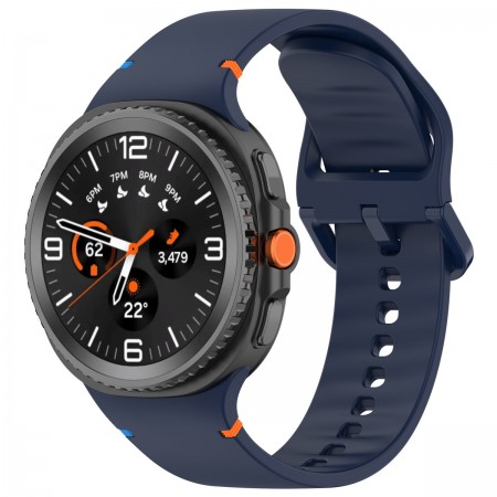 Силіконовий ремінець ArmorStandart для Samsung Galaxy Watch 9 / 8 / 8 Classic, 20 мм, колір темно-синій