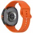 Ремінець ArmorStandart для Samsung Galaxy Watch 9 / 8 / 8 Classic (20x113 мм), помаранчевий, силікон